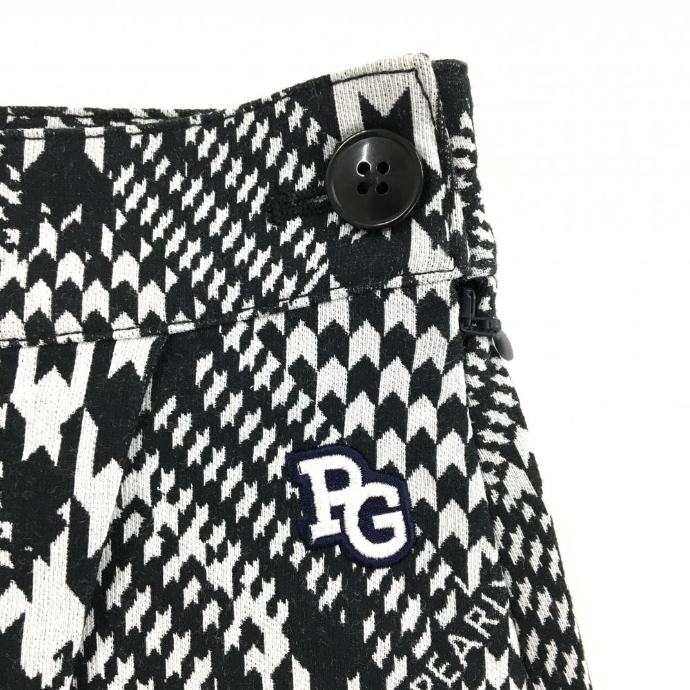 超美品】パーリーゲイツ スカート ダークネイビー×白 千鳥格子