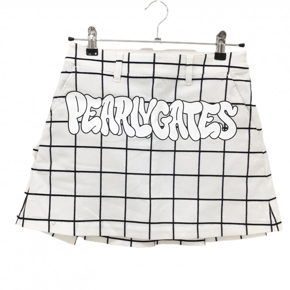 パーリーゲイツ パンツ 黒×白 ボーダー 表微起毛 レディース 0(S