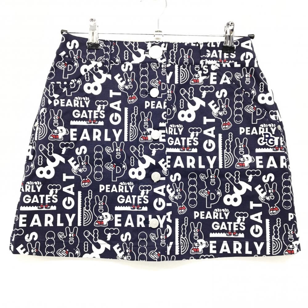 1 パーリーゲイツ どうしちゃったPGプリント 総柄 ストレッチ ロングパンツ 0 パーリーゲイツ どうしちゃったPGプリント 総柄 ストレッチ