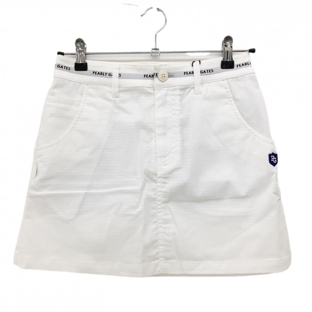 新品 パーリーゲイツ ミニスカート 迷彩柄 カモフラ ホワイト PEARLY
