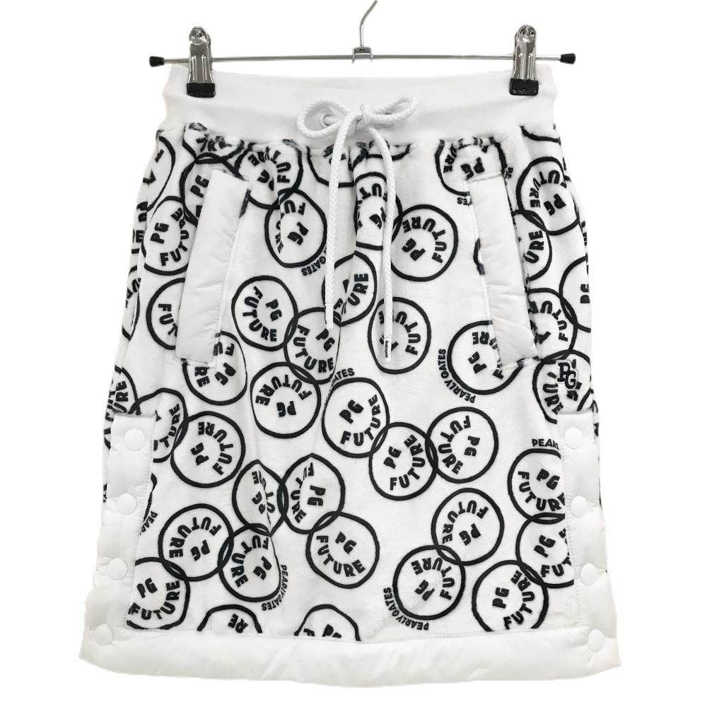 新品】パーリーゲイツ ベロアスカート 白×ネイビー FUTUREニコ