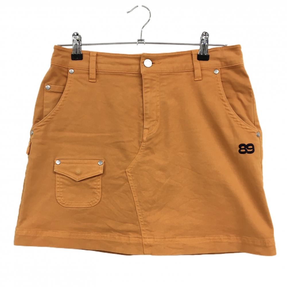 パーリーゲイツ スカート オレンジ さくらんぼ刺しゅう 複数ポケット レディース 2(L) ゴルフウェア PEARLY GATES