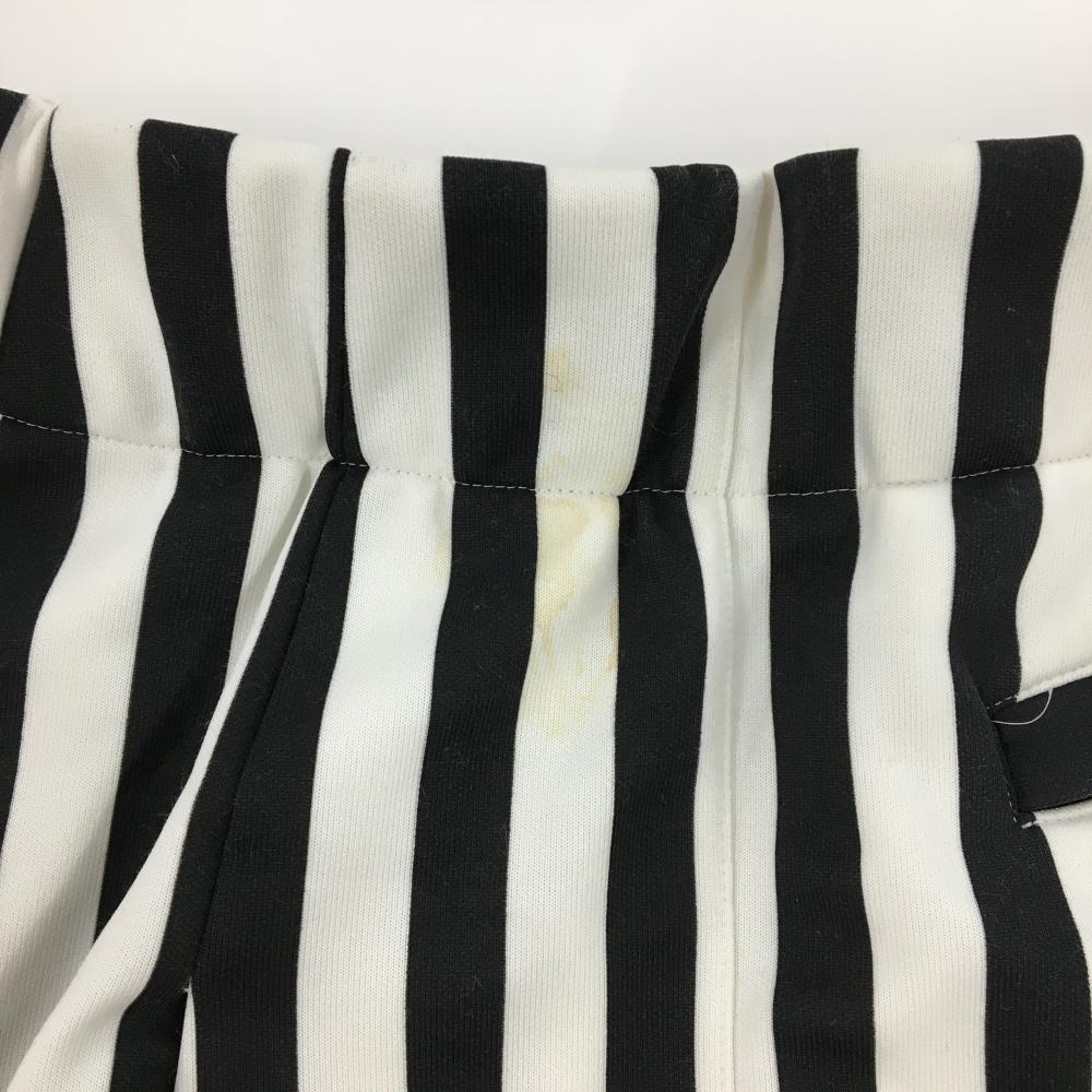 パーリーゲイツ スカート 白×黒 ストライプ フレア レディース 0(S