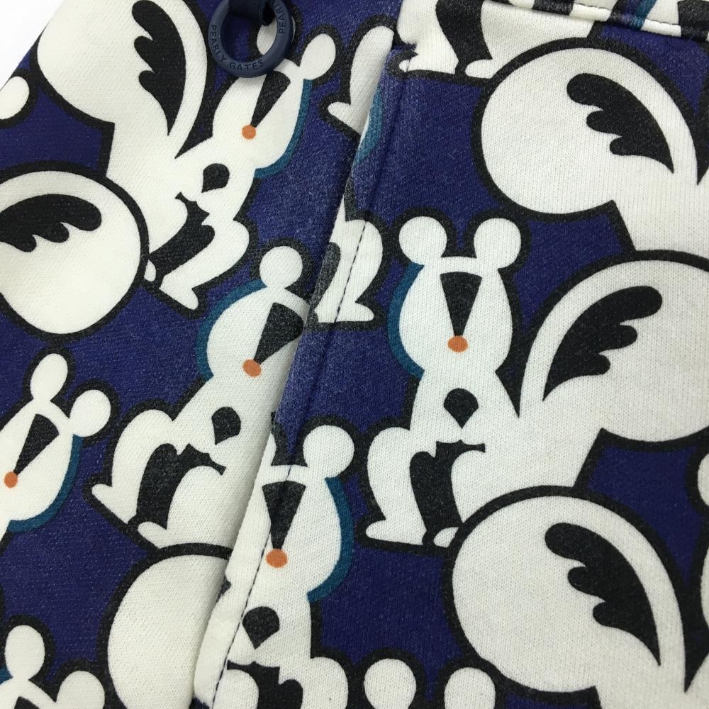 パーリーゲイツ スカート ネイビー×白 リス総柄 レディース 0(S