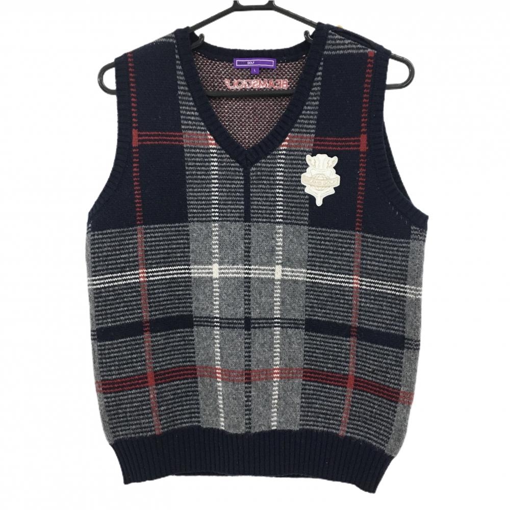 BEAMS GOLF 新品未使用品　総柄　ネイビー　中綿ジャケット　Mサイズ BEAMS GOLF 新品未使用品 総柄 ネイビー 中綿ジャケット Mサイズ