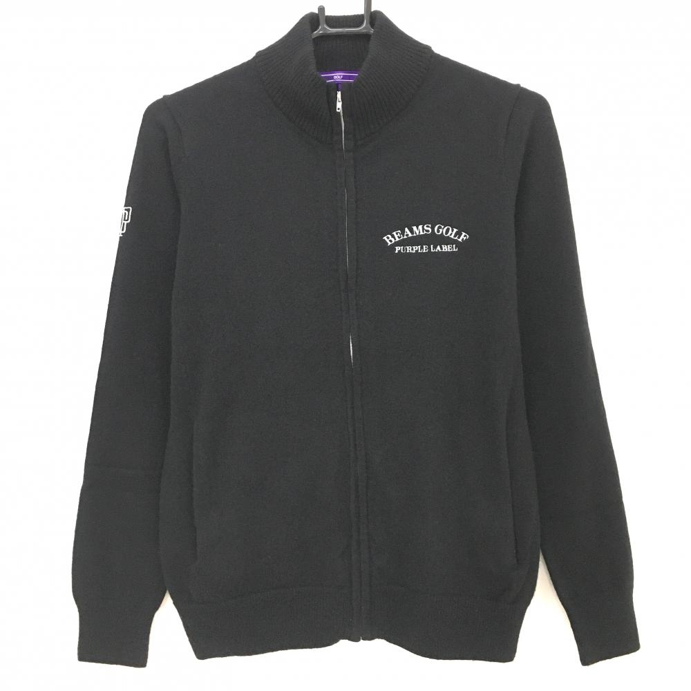 ビームスゴルフ ニットジャケット 黒  レディース L ゴルフウェア BEAMS GOLF