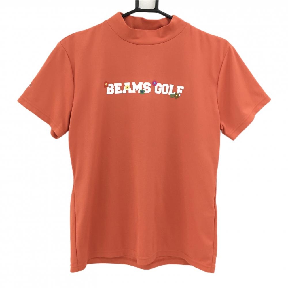BEAMSGOLF 裏メッシュナイロンジャケット 花柄ブルー系ゴルフウェア