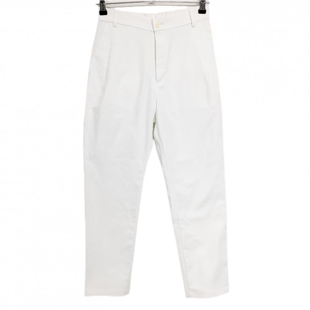【新品】ビームスゴルフ パンツ 白 無地 ストレッチ UV レディース M ゴルフウェア BEAMS GOLF