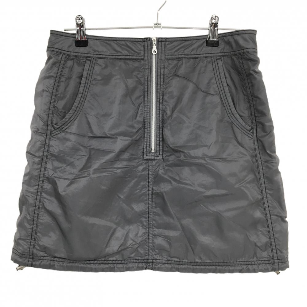 【超美品】ヒールクリーク ナイロンスカート ダークグレー  レディース 42(L) ゴルフウェア Heal Creek