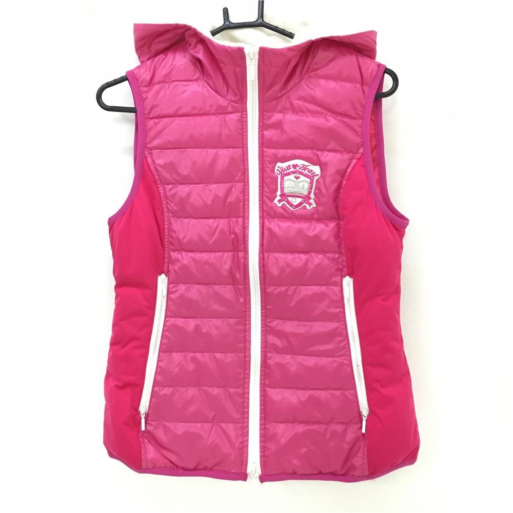 ★VIVA HEART フード付きダウンベスト　サイズ42　ビバハート VIVA HEART フード付きダウンベスト サイズ42 ビバハート ビバハート