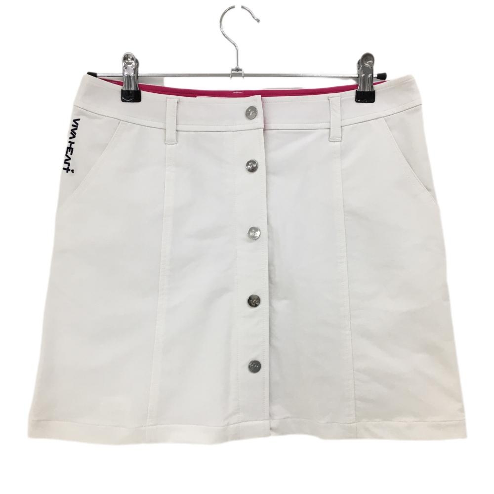 良品★VIVA HEARTビバハート★ツイードセットアップゴルフウエア白ホワイト ビバハート 白スカート 良品☆VIVA HEARTビバハート☆ツイード