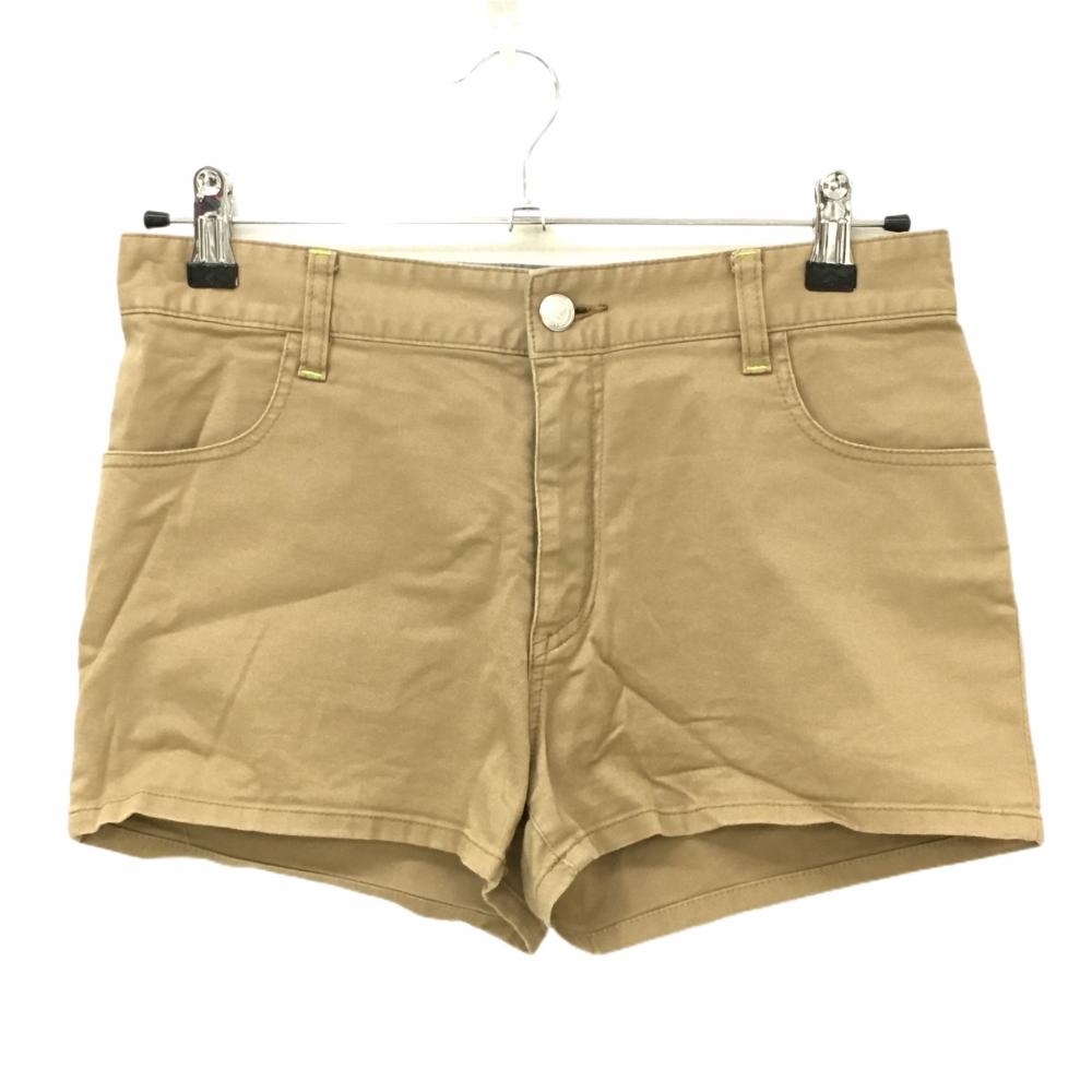 マークアンドロナ ショートパンツ ベージュ ストレッチ スカル レディース M ゴルフウェア MARK＆LONA
