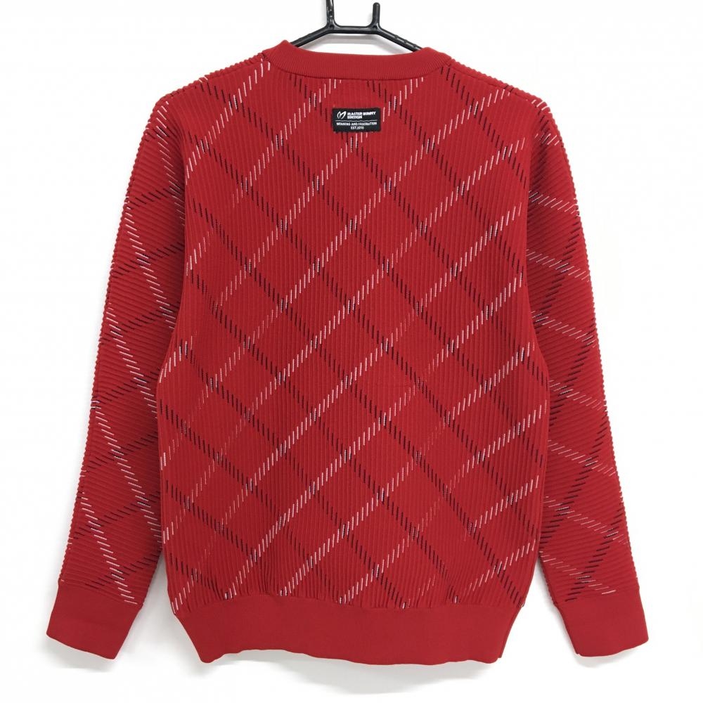 547 マスターバニー レディース ゴルフウェア ウールカシミヤニット 赤