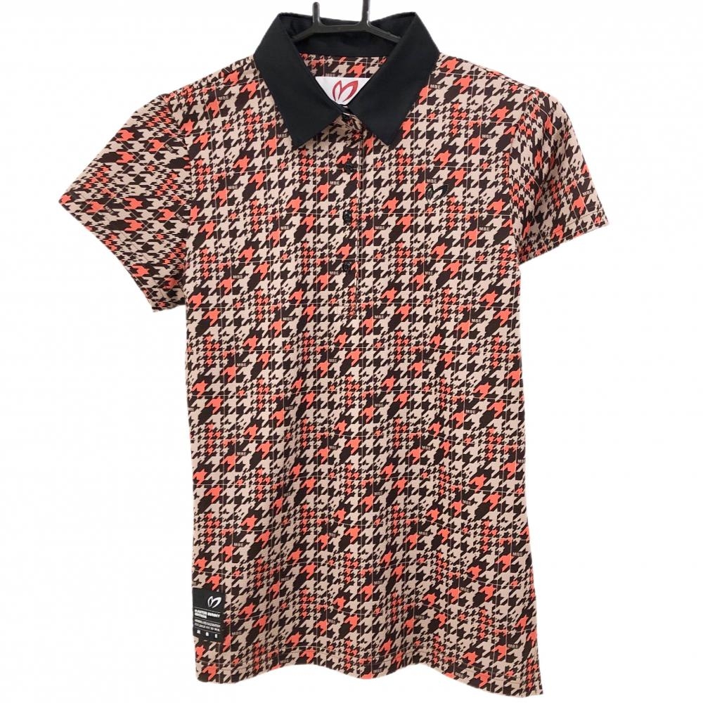 BELLMORE ハーフジップ　ポロシャツ　ゴルフ　ロゴ　刺繍　オレンジ　L BELLMORE ハーフジップ ポロシャツ ゴルフ ロゴ 刺繍 オレンジ L