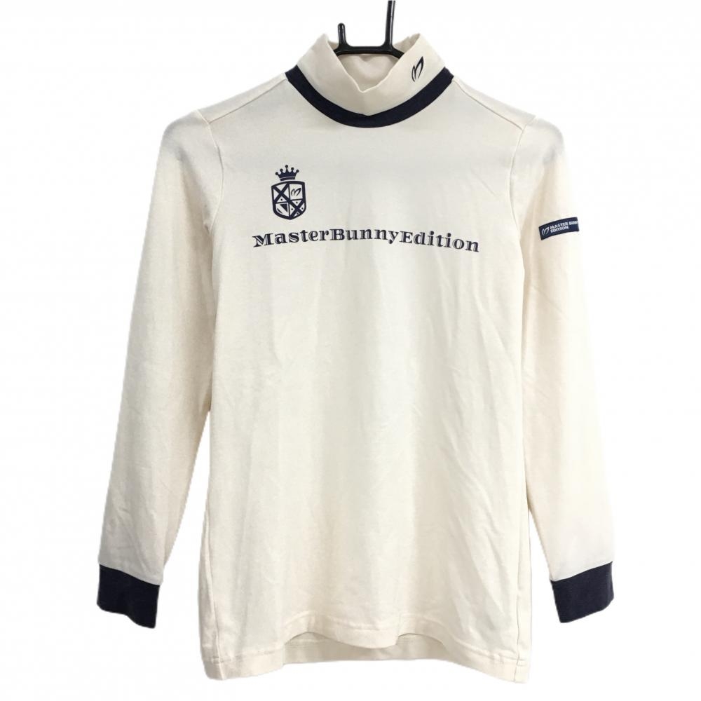 美品 MASTER BUNNY マスターバニー 長袖シャツ ボタンダウン 2 超美品マスターバニー 長袖シャツ 白×黒 総柄 レディース 1(M