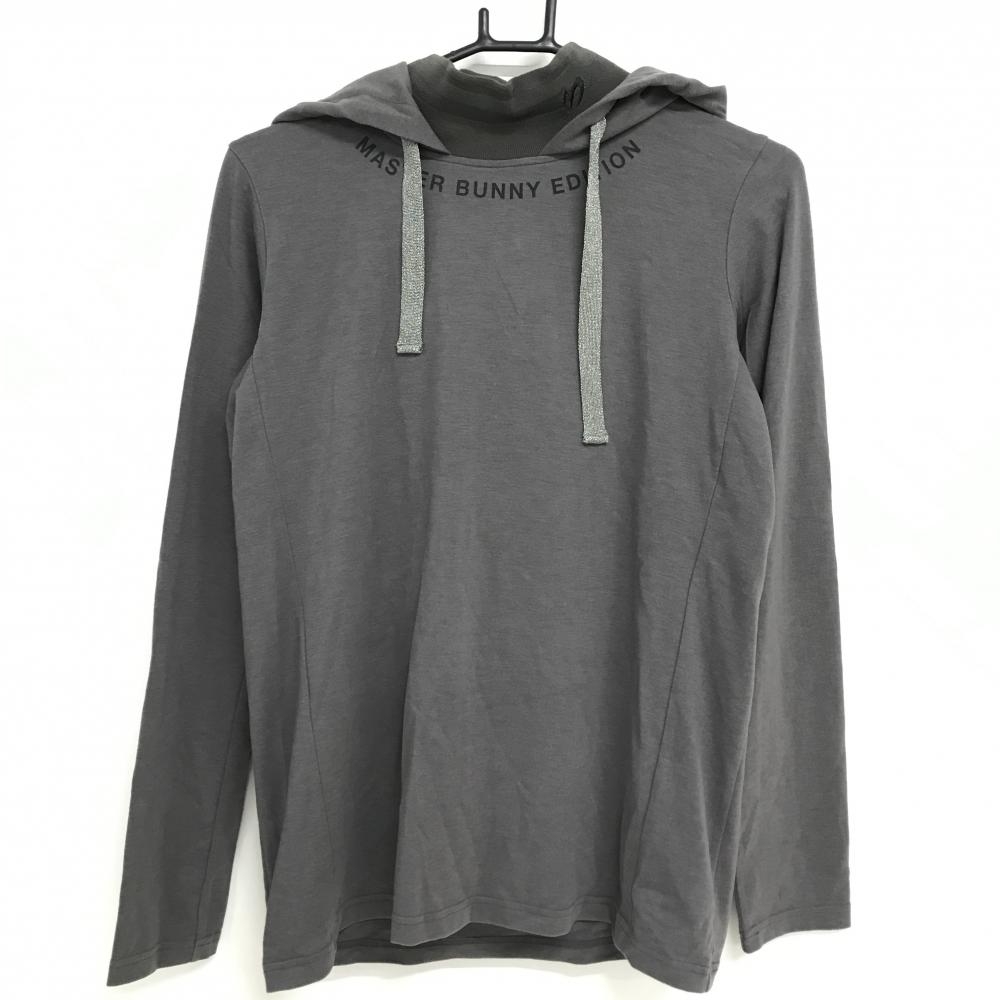 【美品】マスターバニー フード付き長袖ハイネックシャツ  レディース 2(L) ゴルフウェア 2023年モデル MASTER BUNNY EDITION