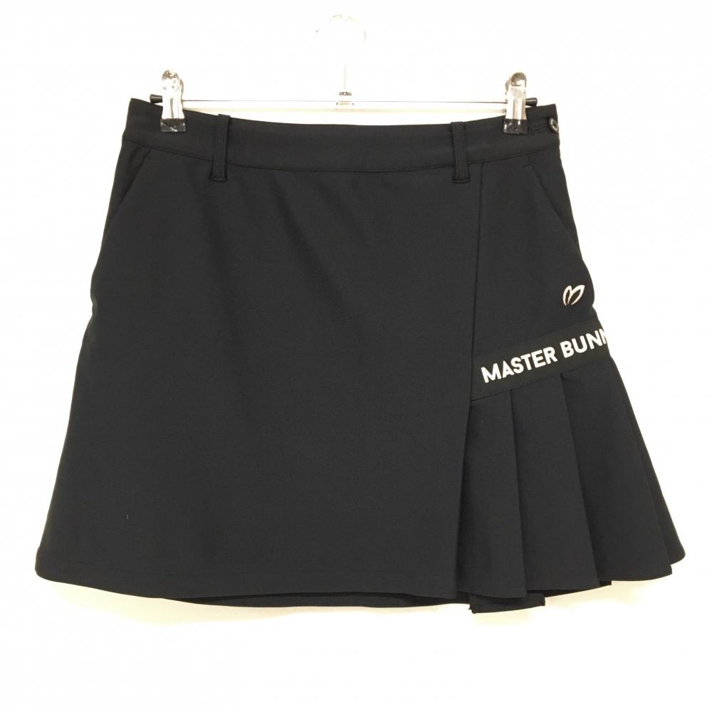 マスターバニー スカート 黒 一部プリーツ レディース 2(L) ゴルフウェア MASTER BUNNY EDITION