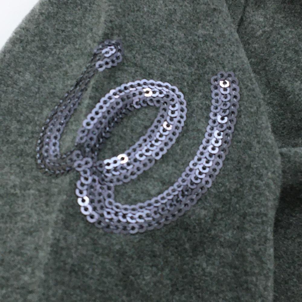 MUスポーツ　長袖シャツ 超美品】MUスポーツ 長袖タートルネックシャツ 杢グレー 微起毛