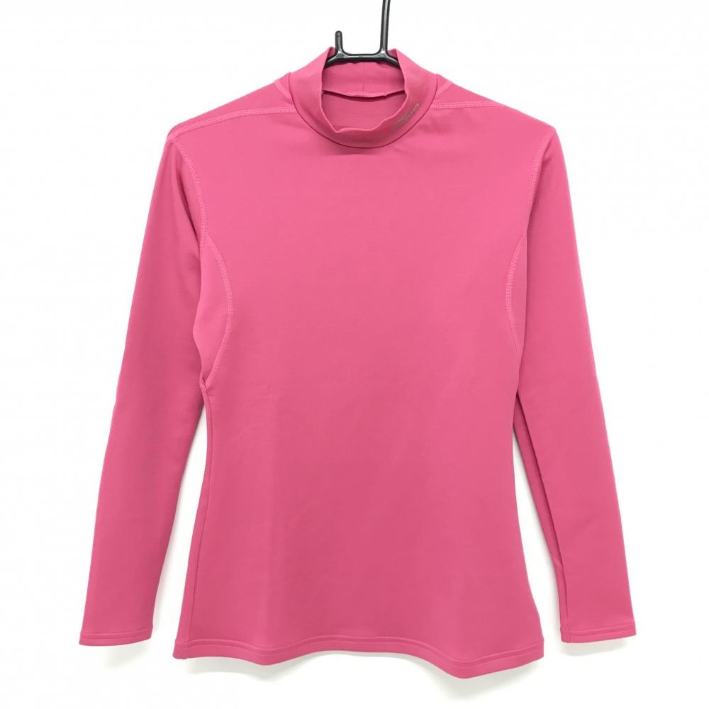 【美品】ミズノ ハイネックインナーシャツ ピンク レディース L ゴルフウェア MIZUNO