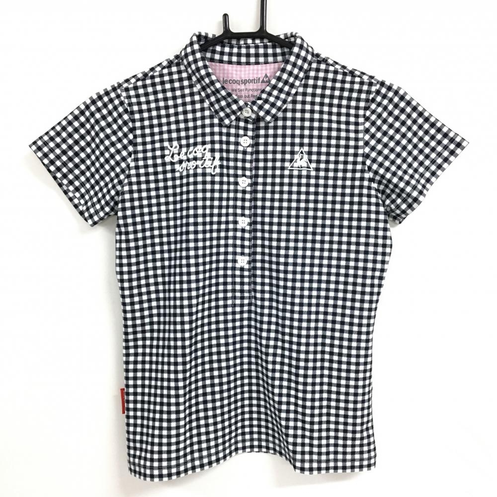 ルコックゴルフ2way ジャケット ブラウン ギンガムチェック Lサイズ ルコックスポルティフ ゴルフ le coq sportif golf ストレッチ