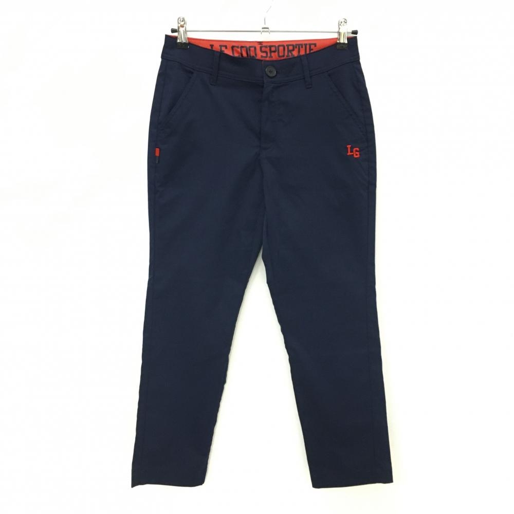 【超美品】ルコックゴルフ パンツ ネイビー ストレッチ  レディース 11 ゴルフウェア le coq sportif