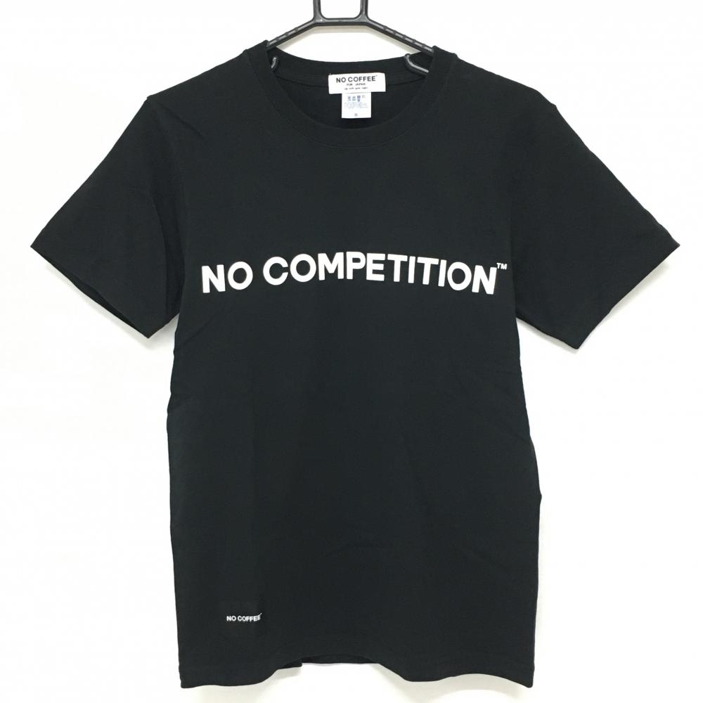 【美品】ノーコーヒー×クラブハウス Tシャツ 黒×白 コットン100％ コラボ メンズ S ゴルフウェア NO COFFEE 画像