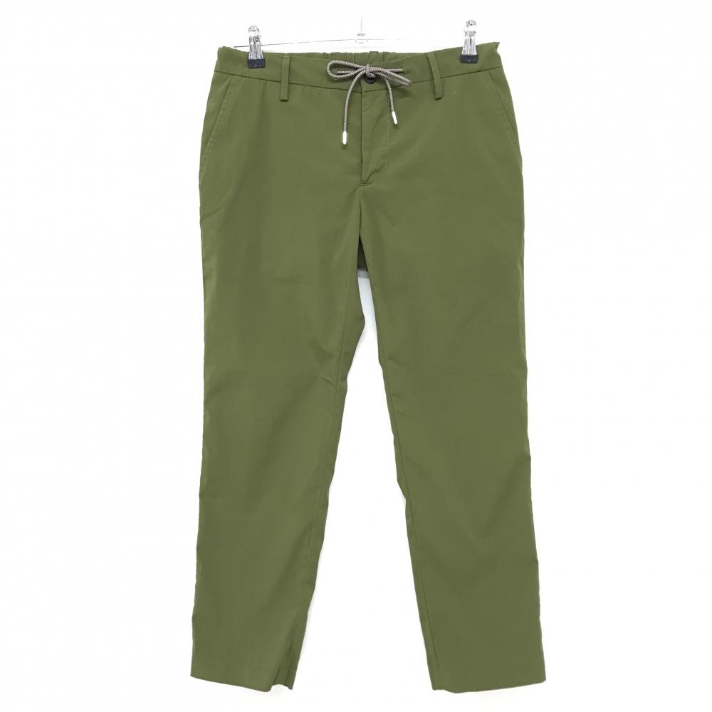 【美品】アルベルト パンツ カーキ ストレッチ シャカシャカ メンズ 44 ゴルフウェア ALBERTO