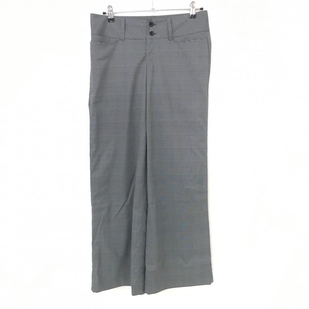 【新品】セルジオタッキーニ ワイドパンツ 黒×白 グレンチェック 撥水 レディース L ゴルフウェア SERGIO TACCHINI 画像