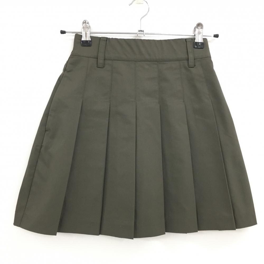 【超美品】アンサネス スカート カーキ プリーツ 内側インナーパンツ レディース S ゴルフウェア ANSUNESS