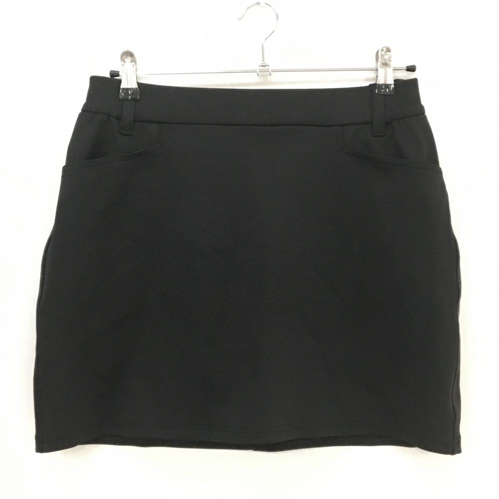 超美品】アンサネス スカート 黒 裏微起毛 ストレッチ レディース L