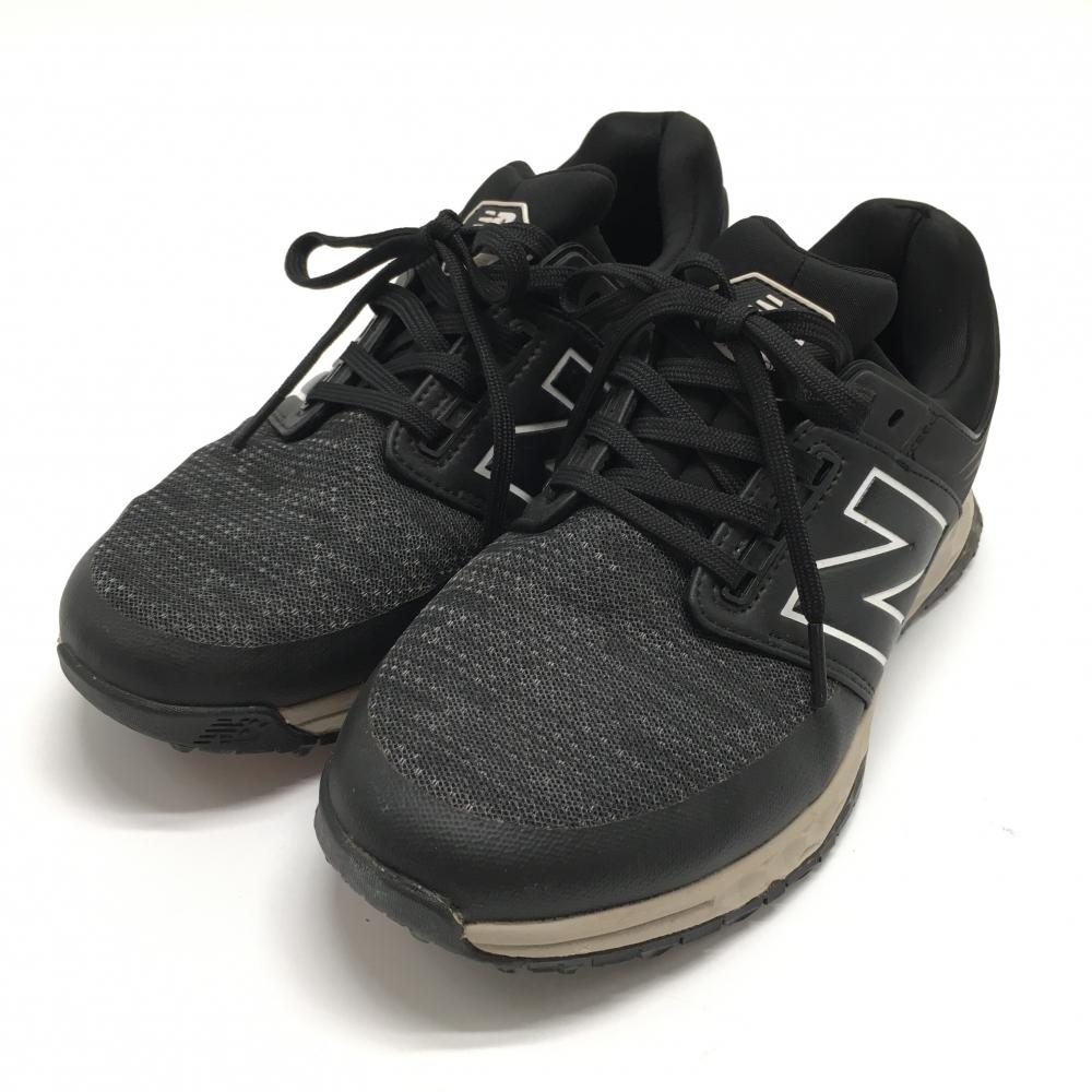 ニューバランス ゴルフシューズ 黒×白 MG4100BK スパイクレス  メンズ 25.5 ゴルフウェア New Balance