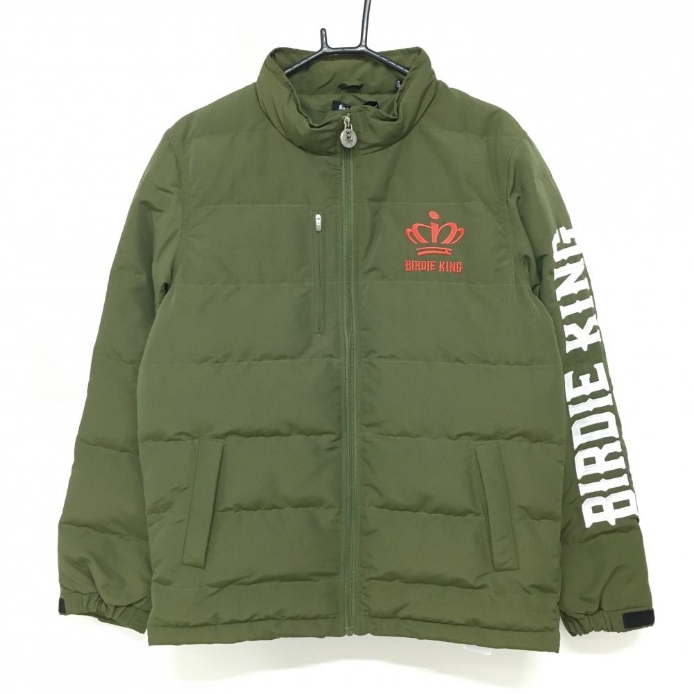 【新品】バーディーハント 中綿ジャケット カーキ ロゴレッド メンズ L ゴルフウェア Birdie hunt