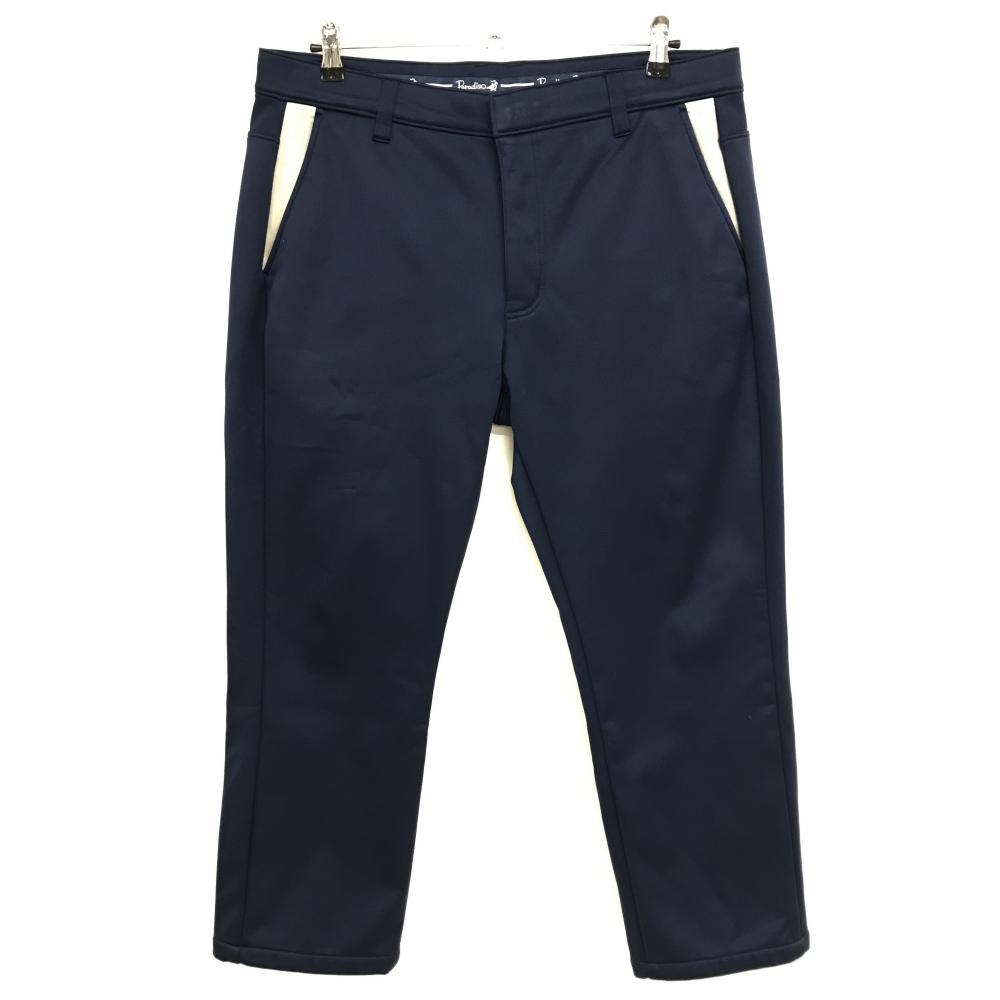 【美品】パラディーゾ パンツ ネイビー×グレー 裏起毛  メンズ 92 ゴルフウェア Paradiso
