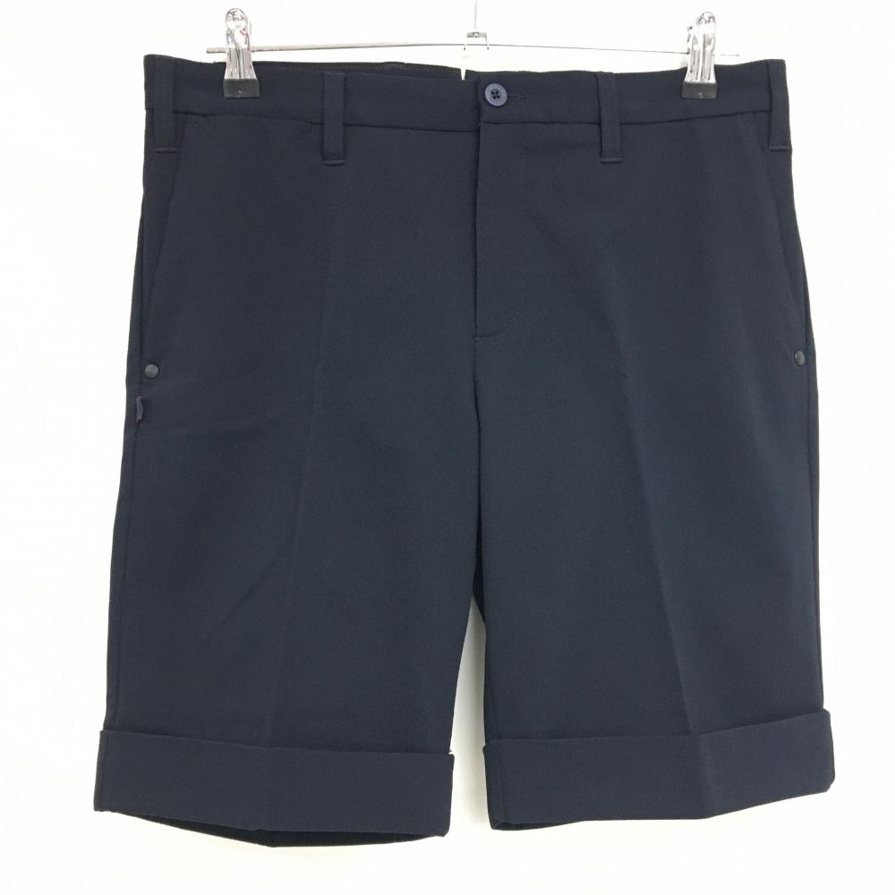 【超美品】ブリーフィング ハーフパンツ ネイビー ロゴシルバー ストレッチ  メンズ M ゴルフウェア 2024年モデル BRIEFING