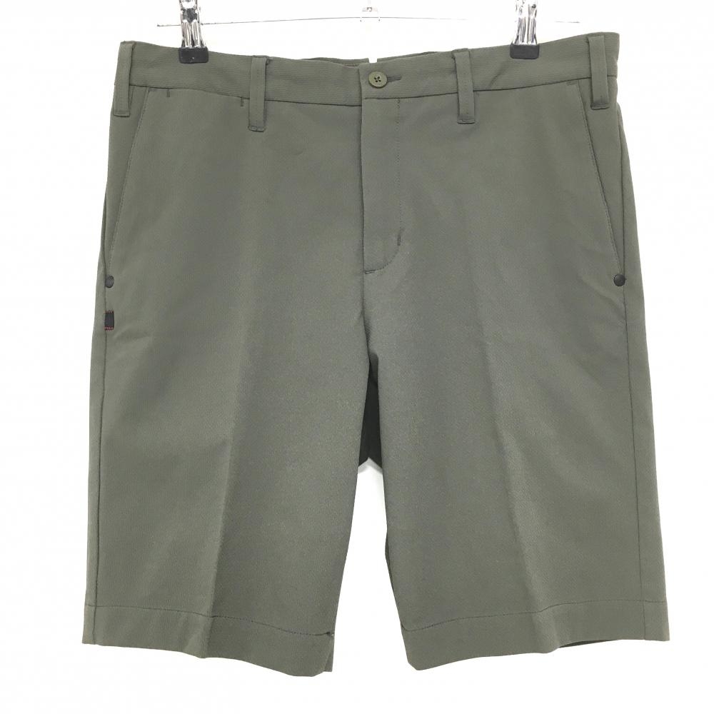 【美品】ブリーフィング ハーフパンツ グレー 無地 メンズ M ゴルフウェア BRIEFING