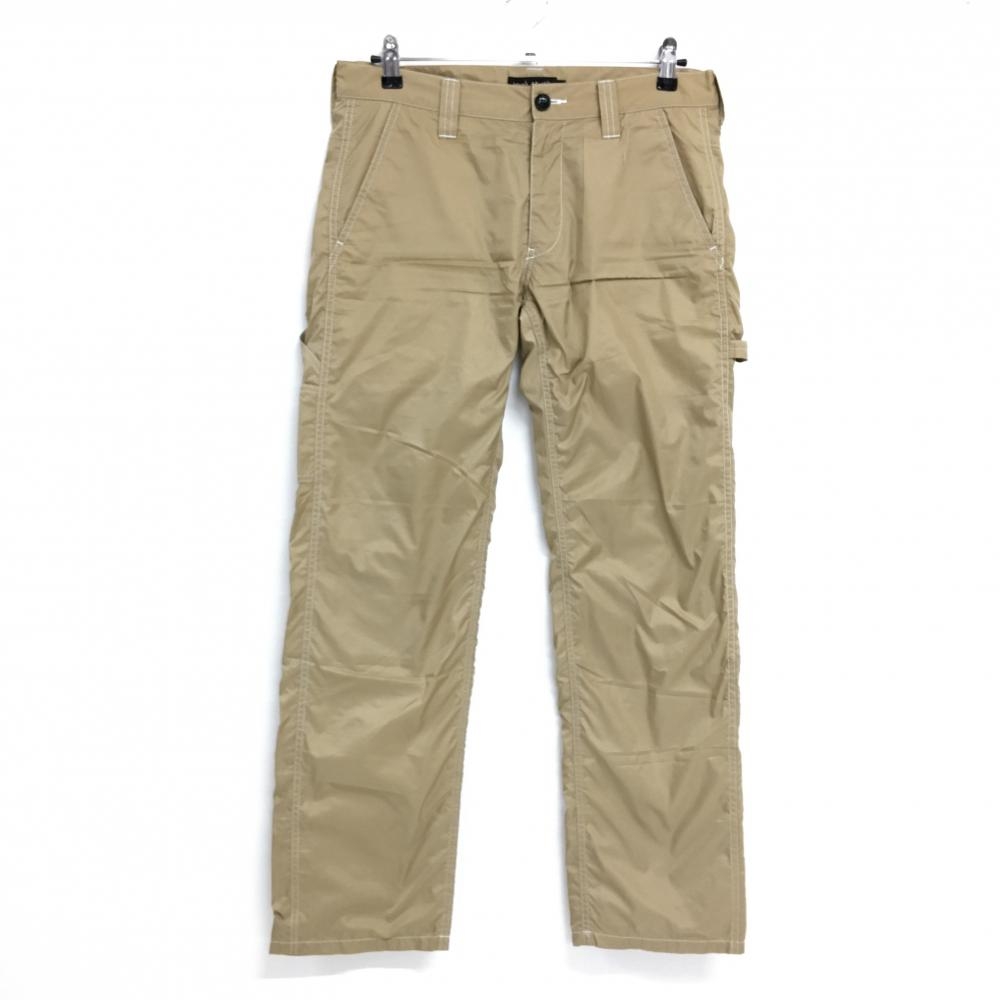 【美品】ラフアンドスウェル パンツ ベージュ 裏地付 薄手  メンズ M ゴルフウェア rough＆swell