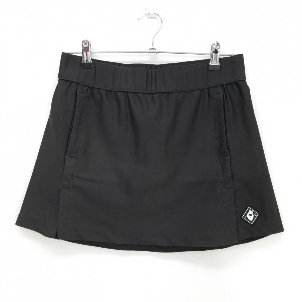 V12 スカート 黒 内側インナーパンツ シリコンロゴ  レディース 1(M) ゴルフウェア V12