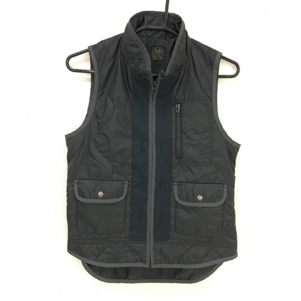 エドウィン 中綿ベスト 黒 レディース S ゴルフウェア EDWIN GOLF