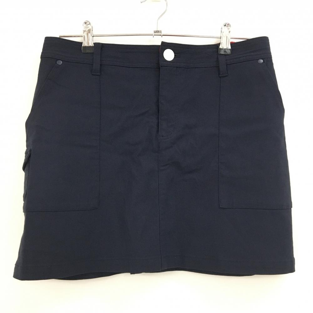 【美品】コルウィン スカート ネイビー バックロゴ レディース XL ゴルフウェア Kolwin