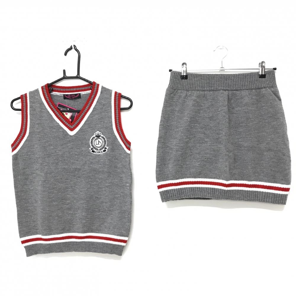 【新品未使用】LE COQ SPORTIF ベスト＆スカート セットアップ 新品 タグ付】ルコック ゴルフ ベスト＆スカート セット L le coq