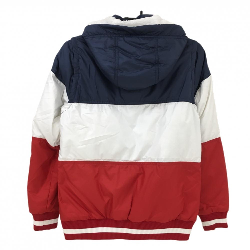 ニューバランスゴルフ 4WAYダウンジャケット 白×ネイビー×レッド