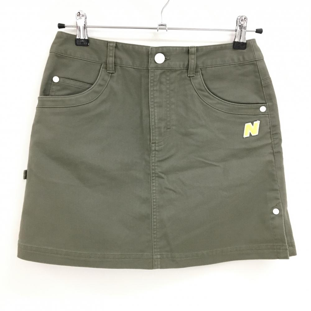 ニューバランスゴルフ スカート カーキ ロゴワッペン レディース 0(S) ゴルフウェア New Balance