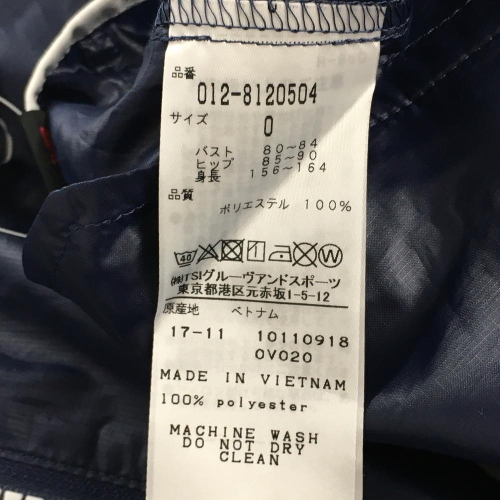 ニューバランスゴルフ ダブルジップ パーカー ネイビー×ホワイト サイズ1 ニューバランスゴルフ ダブルジップ パーカー ネイビー×ホワイト