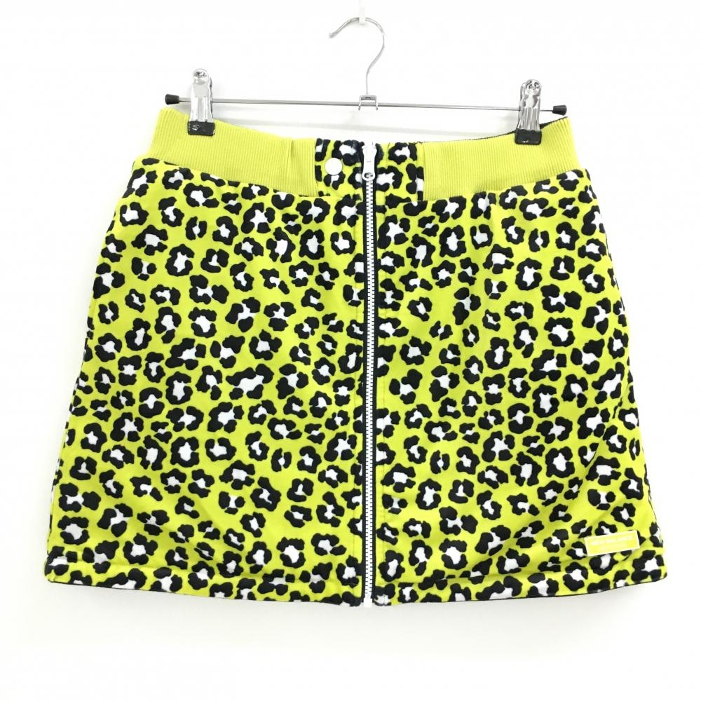 美品】ニューバランスゴルフ 中綿リバーシブルスカート ライムイエロー