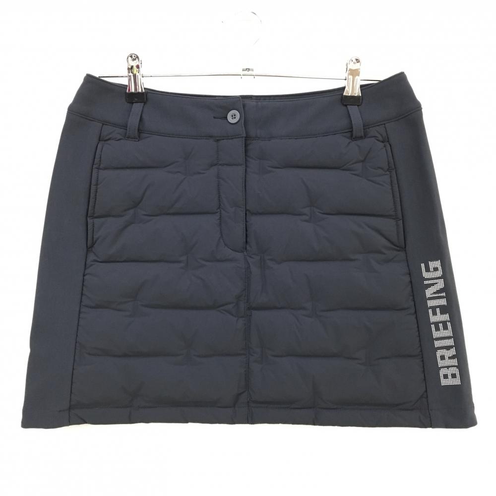 【超美品】ブリーフィング ダウンスカート ダークグレー サイド切替 ダウン90％ レディース M ゴルフウェア BRIEFING