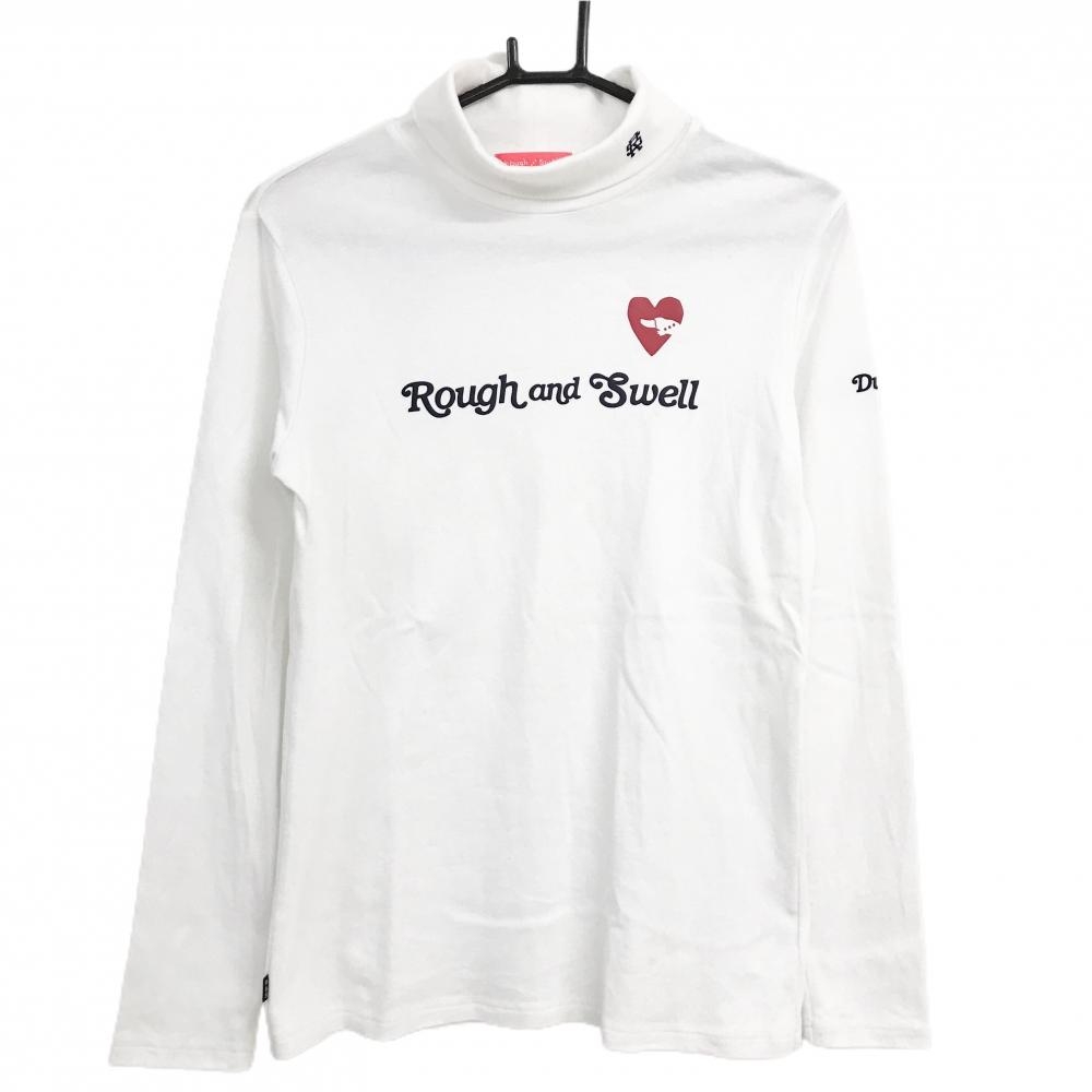 【美品】ラフアンドスウェル 長袖タートルネックネックシャツ  レディース L ゴルフウェア 2024年モデル rough＆swell