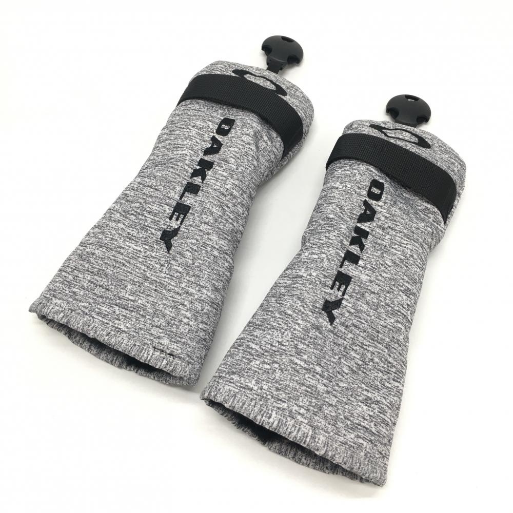 超美品】オークリー ヘッドカバー2点セット(UT) 杢グレー×黒