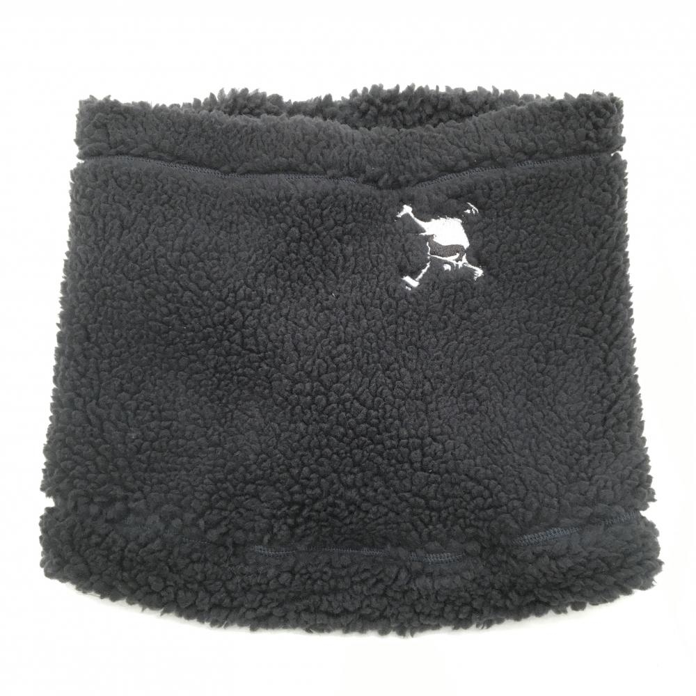 【新品】オークリー ボアネックウォーマー ダークグレー ロゴ刺しゅう  ゴルフウェア Oakley