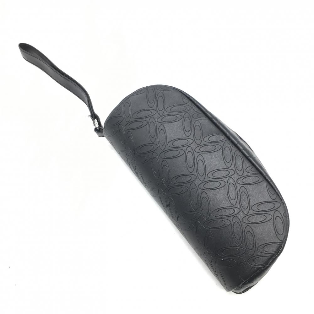 【超美品】オークリー サングラスケース 黒 ロゴ型押し ゴルフ Oakley