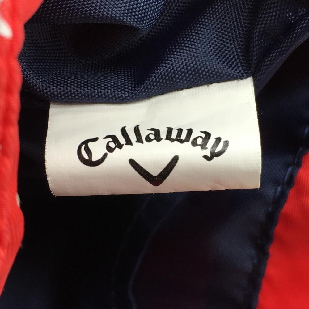 キャロウェイ カートバッグ レッド×白×ネイビー 星 内側ポケット